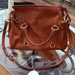 Dooney and Bourke Brown Leather Satchel Gently Used Beautiful Leather